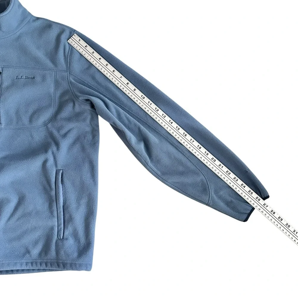 L.L. Bean Polartec Fleece Jacket‎ Mens Large Blue Full-Zip Outdoor Pockets
